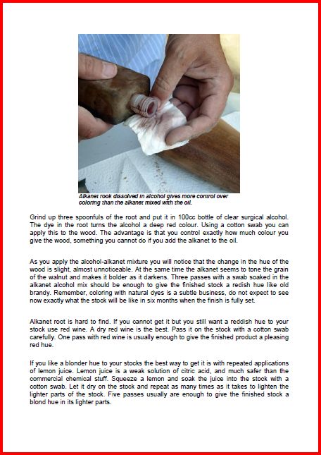 Alkanet root dissolved in alcohol gives more control over coloring than the alkanet mixed with the oil.