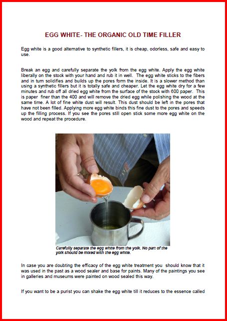 Carefully separate the egg white from the yolk. No part of the yolk should be mixed with the egg white.